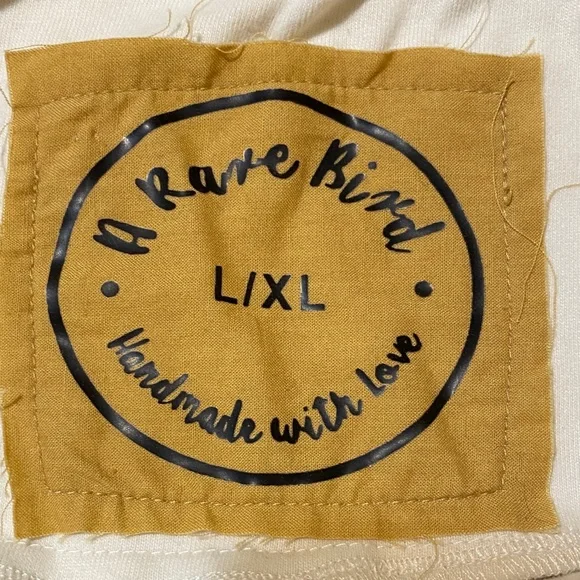 A Rare Bird Fawn Print High Waist Palazzo Pants L/XL - Picture 3 of 8